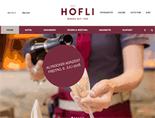Tablet Screenshot of hotel-hoefli.ch